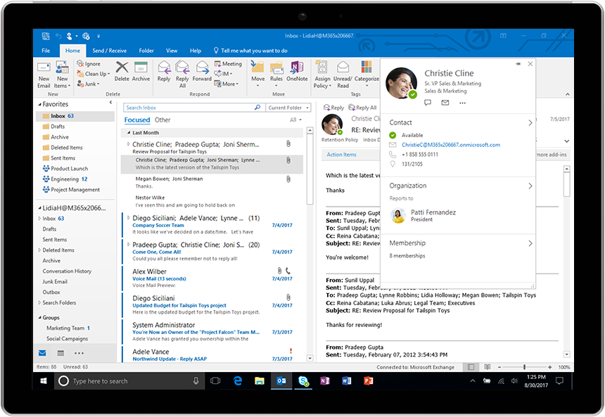 New to Office 365 in August 3