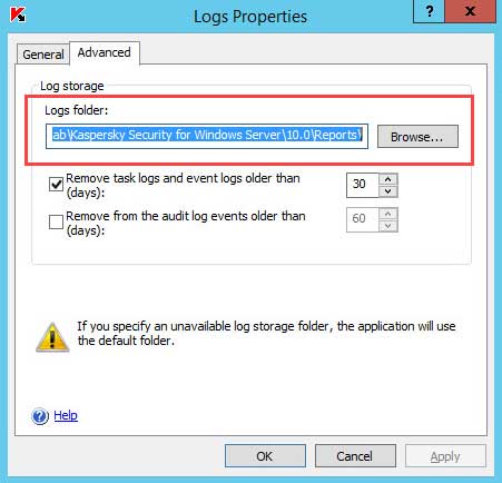 هنگامی که این فرمان را اجرا می کنید، برنامه ساختار منطقی فایل های log که به طور پیش فرض در آنها ذخیره می شود را به روز می کند.