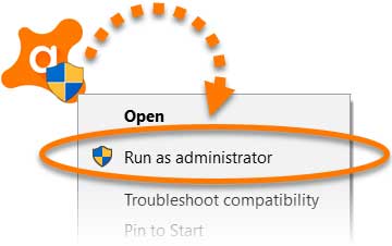 روی فایل نصب کلیک راست کنید و گزینه Run as administrator را انتخاب کنید.