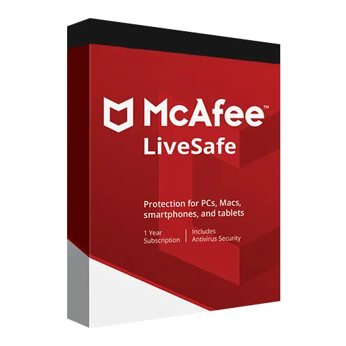 آنتی ویروس McAfee LiveSafe،خرید مکافی لایوسیف(LiveSafe)